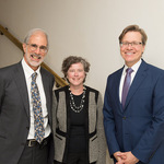 David Eisenbud of MSRI, Karen Saxe of the American Mathematical Society, and David Donoho of Stanford University