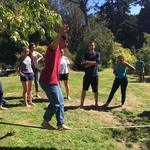Taking a break from math research.. by trying slacklining!